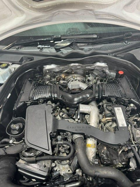 Mechanic working on a car